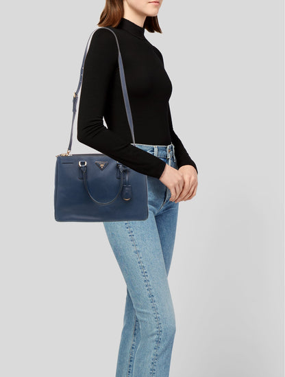 Prada Saffiano Leather Galleria Double Zip Medium