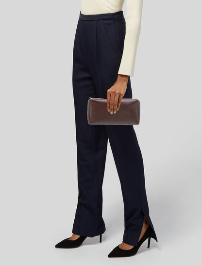 The Row Leather Clutch