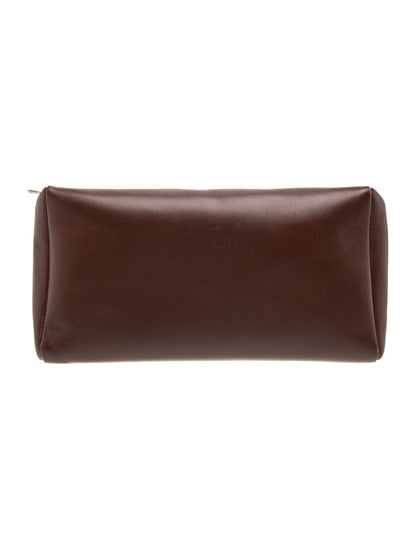 The Row Leather Clutch
