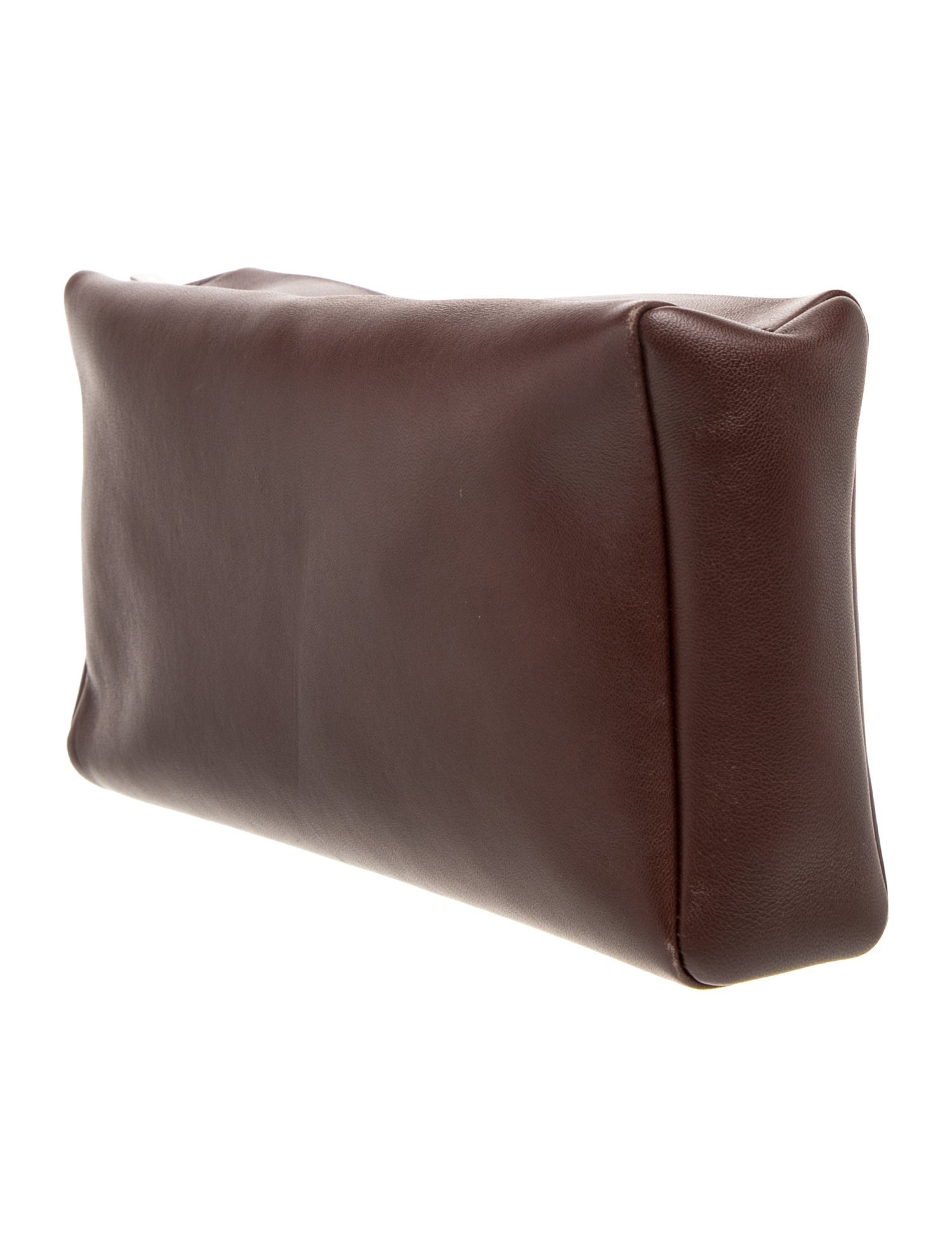 The Row Leather Clutch