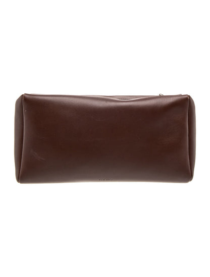 The Row Leather Clutch
