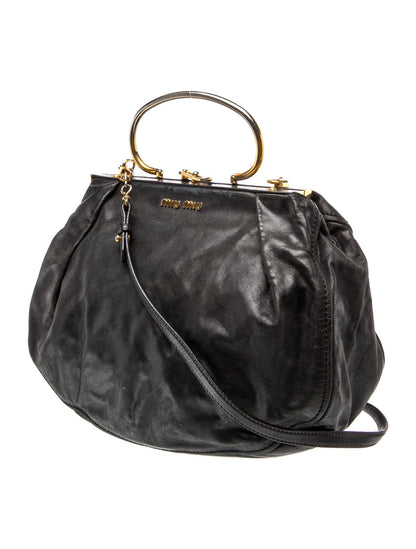 Miu Miu Leather Top Handle Bag Vintage