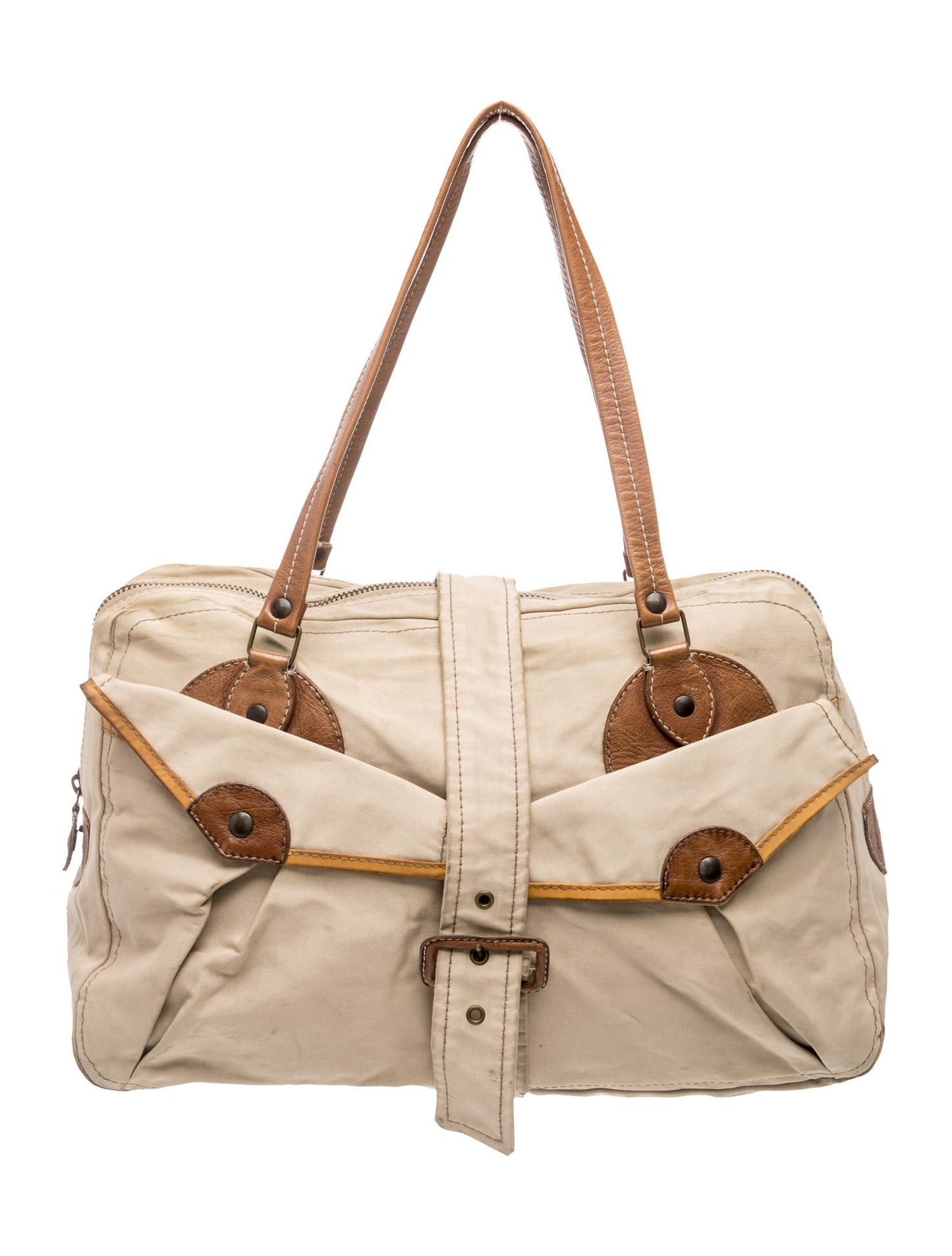 Miu Miu Canvas Weekender Bag Vintage
