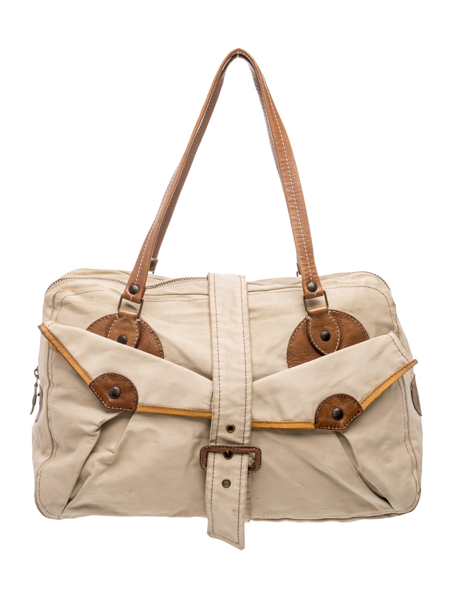 Miu Miu Canvas Weekender Bag Vintage