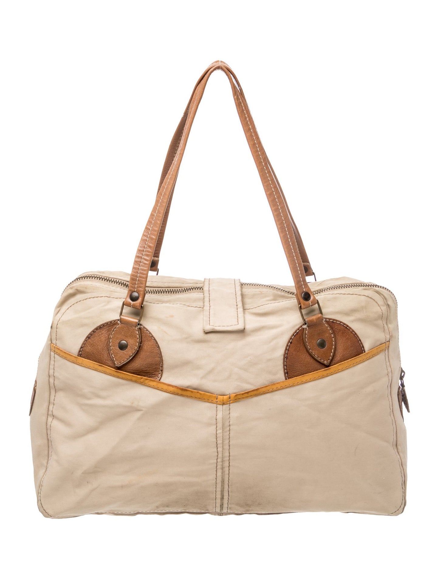 Miu Miu Canvas Weekender Bag Vintage
