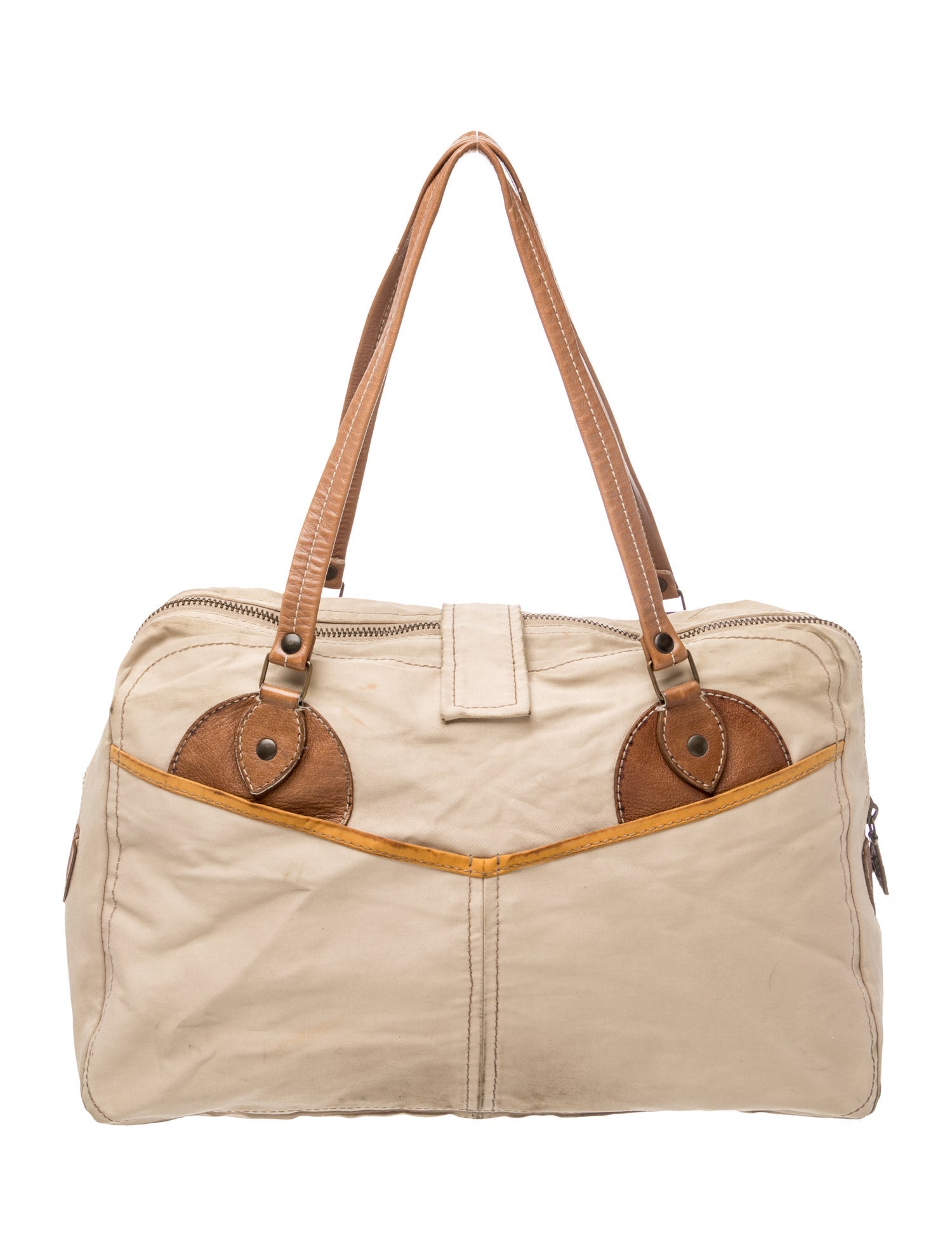 Miu Miu Canvas Weekender Bag Vintage