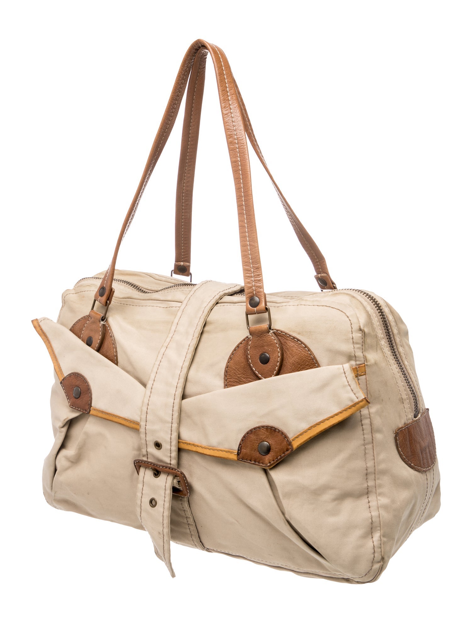 Miu Miu Canvas Weekender Bag Vintage