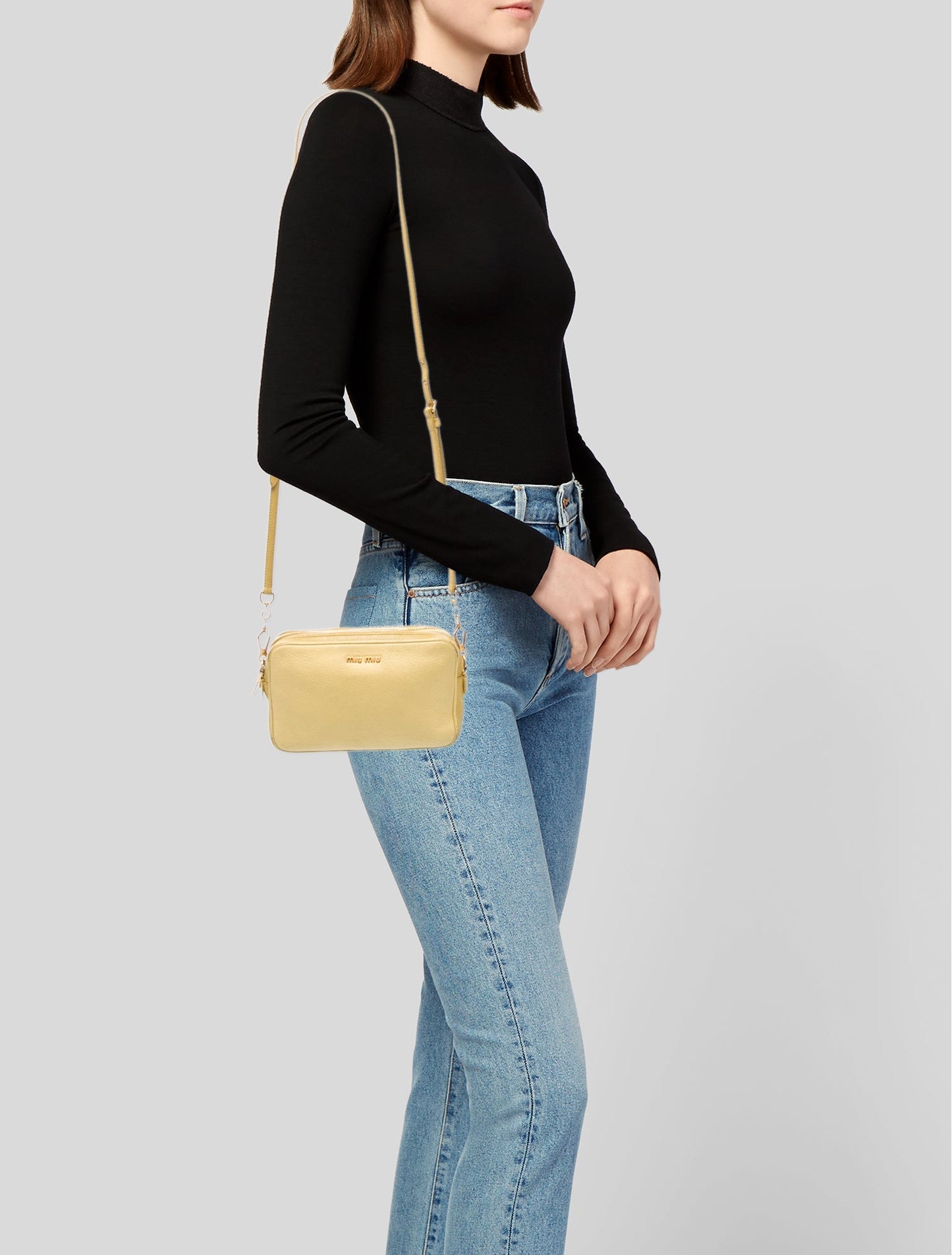 Miu Miu Goat Leather Crossbody Bag