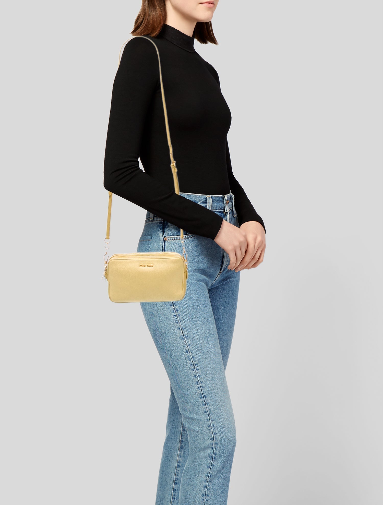 Miu Miu Goat Leather Crossbody Bag