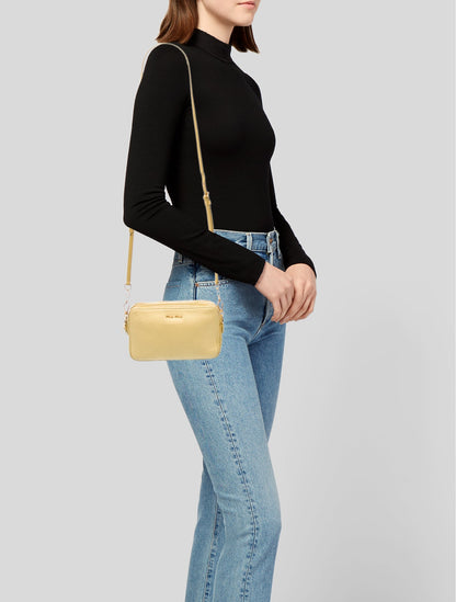Miu Miu Goat Leather Crossbody Bag