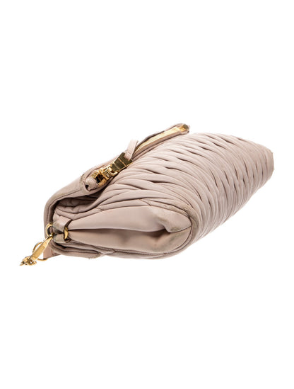 Miu Miu Leather Matalasse Leather Flap Crossbody Bag