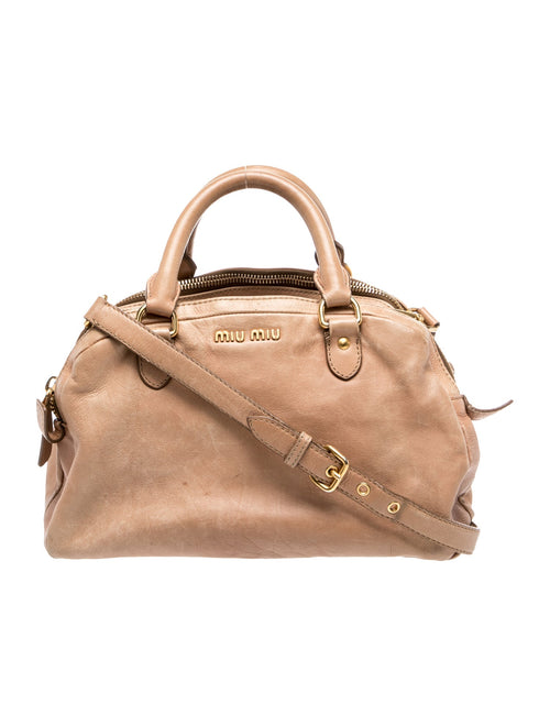 Miu Miu Leather Top Handle Bag
