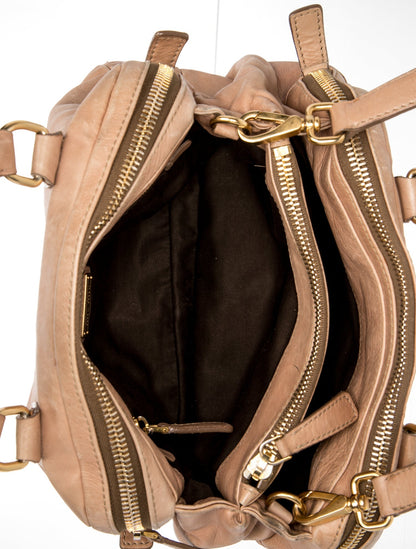 Miu Miu Leather Top Handle Bag