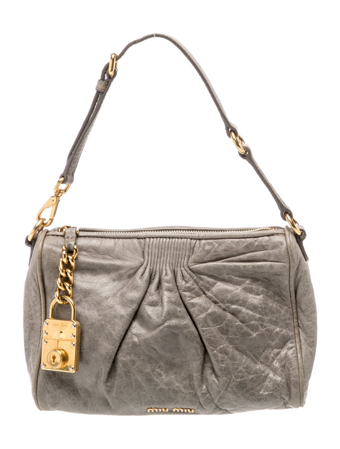 Miu Miu Leather Top Handle Bag