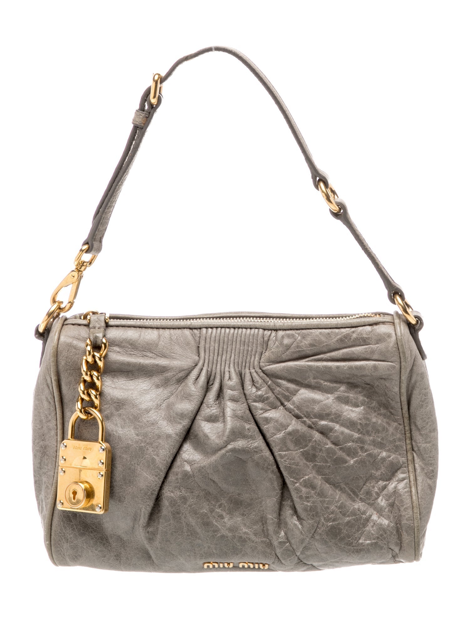 Miu Miu Leather Top Handle Bag