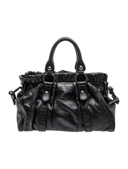 Miu Miu Leather Top Handle Bag