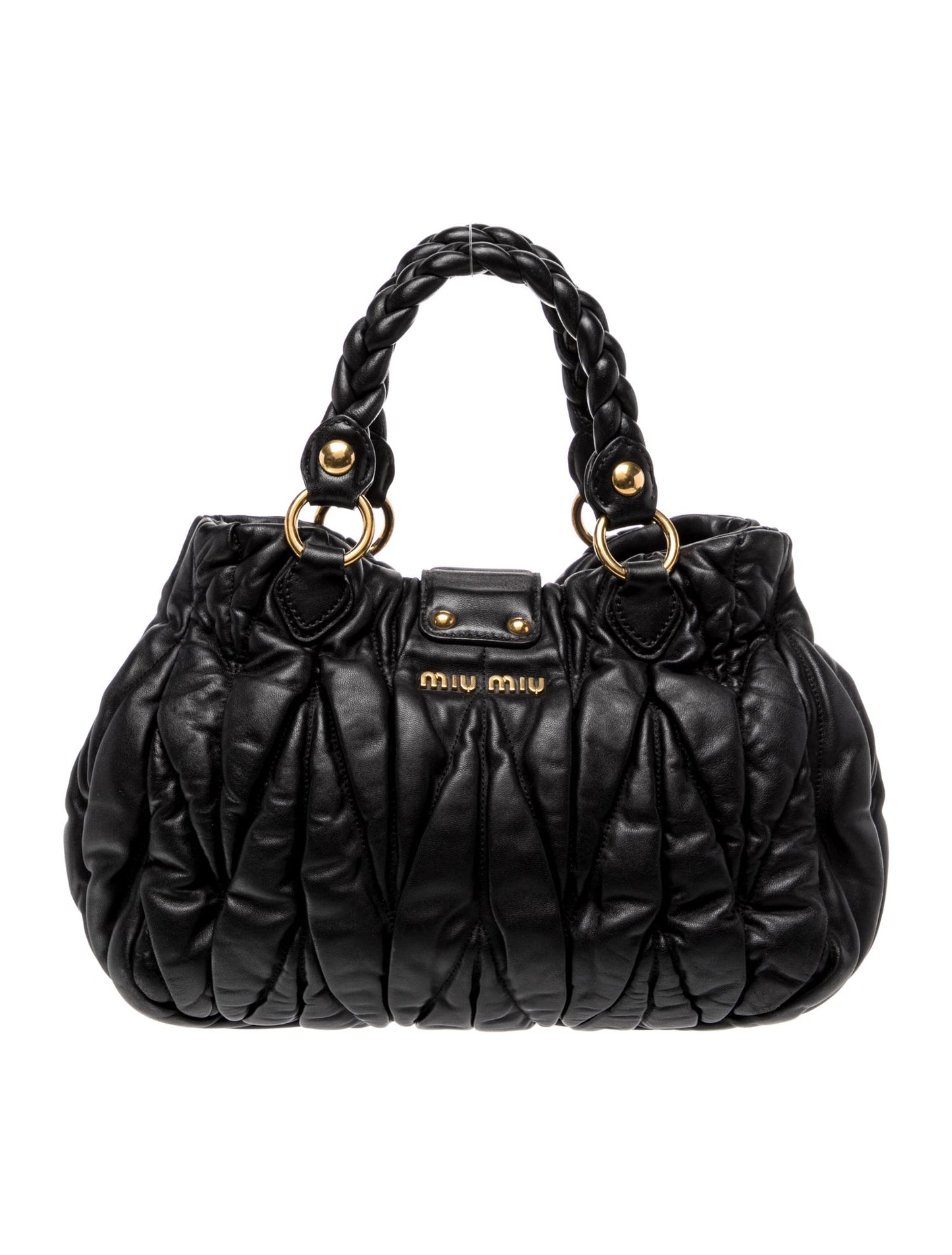 Miu Miu Leather Top Handle Bag