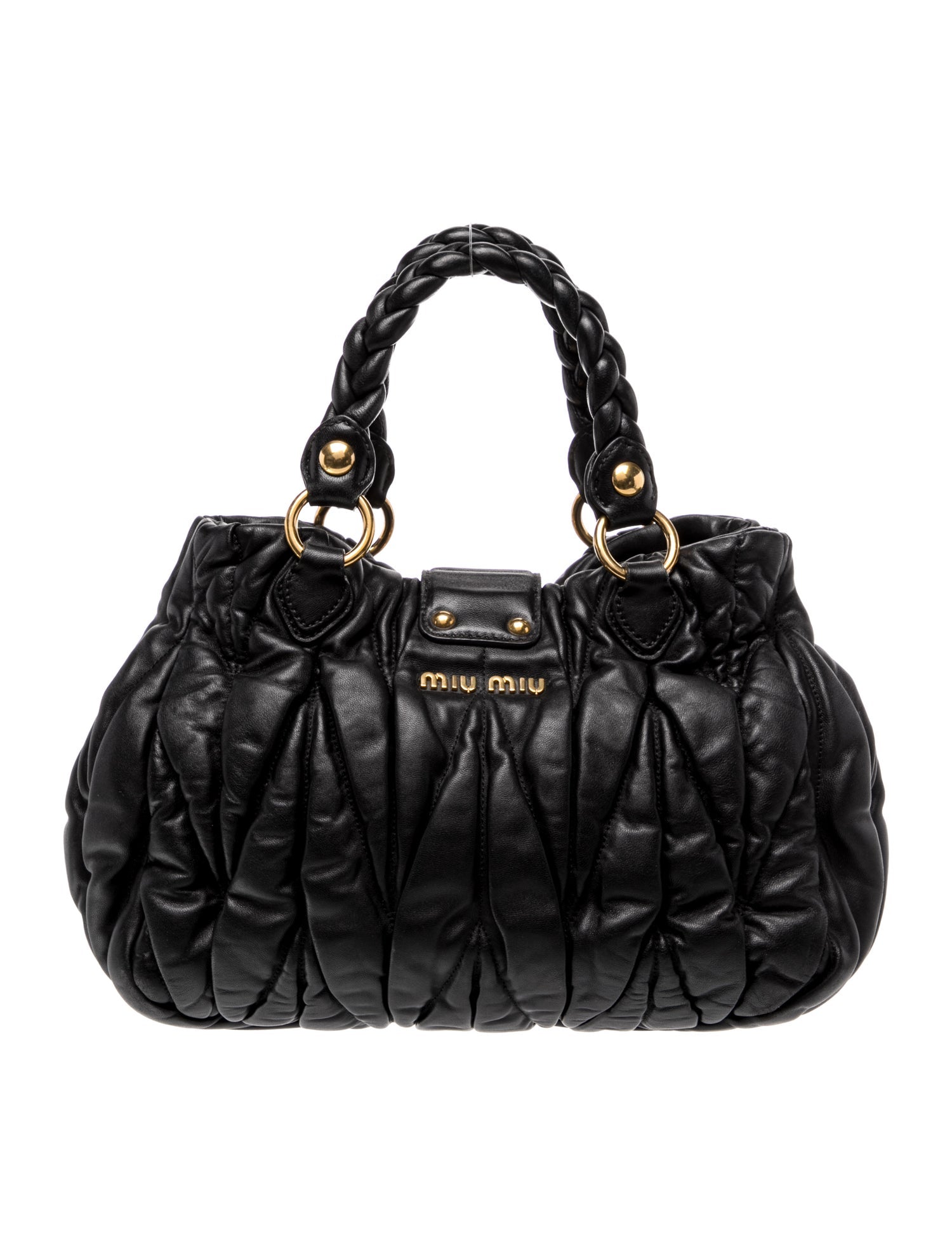 Miu Miu Leather Top Handle Bag