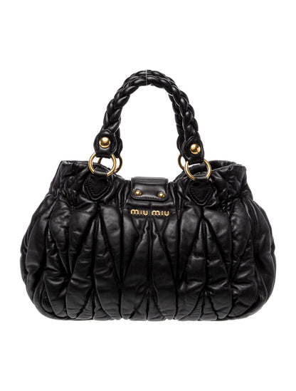Miu Miu Leather Top Handle Bag