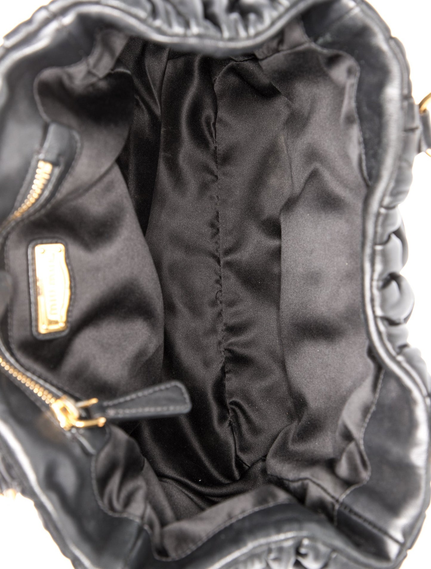 Miu Miu Leather Top Handle Bag
