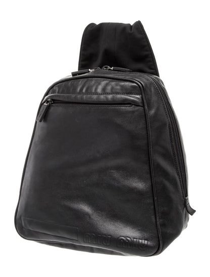 Miu Miu Leather Backpack