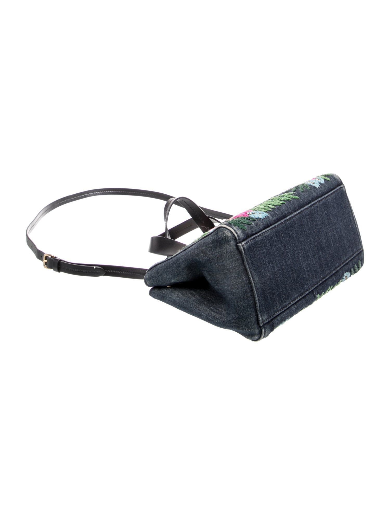 Miu Miu Denim Top Handle Bag