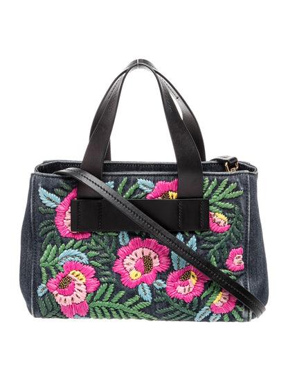 Miu Miu Denim Top Handle Bag
