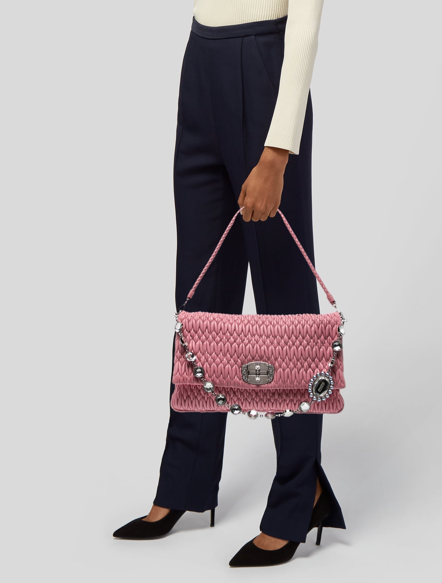 Miu Miu Chain-Link Shoulder Bag