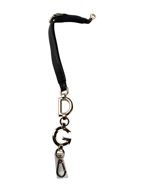 Dolce & Gabbana Embossed Leather Bag Strap