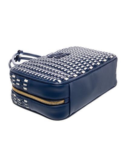 Miu Miu Leather Woven Beau