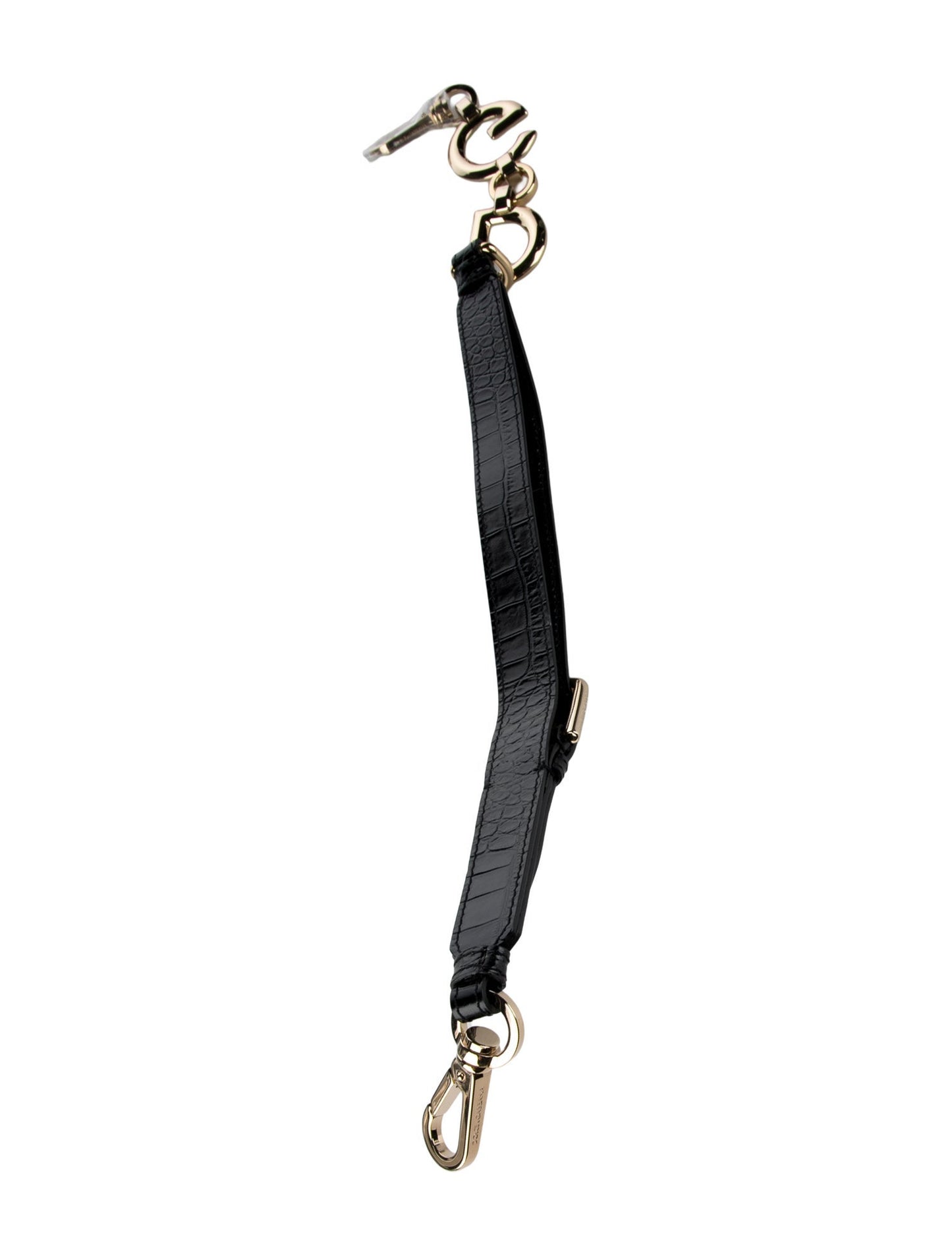 Dolce & Gabbana Embossed Leather Bag Strap