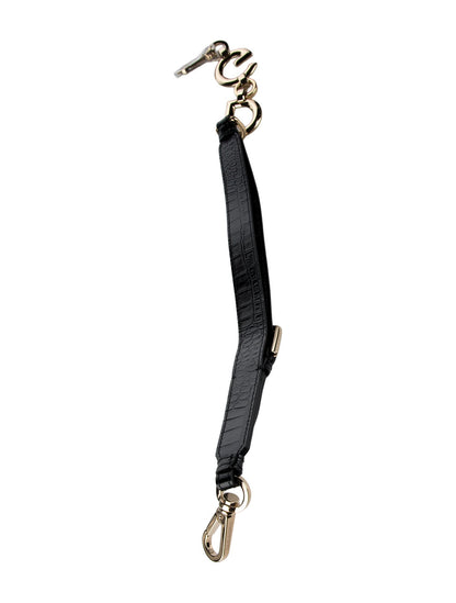 Dolce & Gabbana Embossed Leather Bag Strap