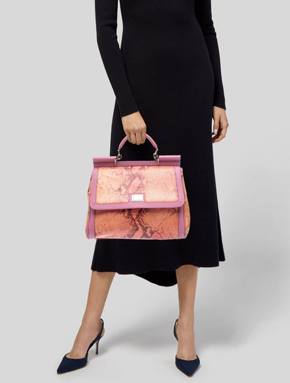 Dolce & Gabbana Leather Top Handle Bag