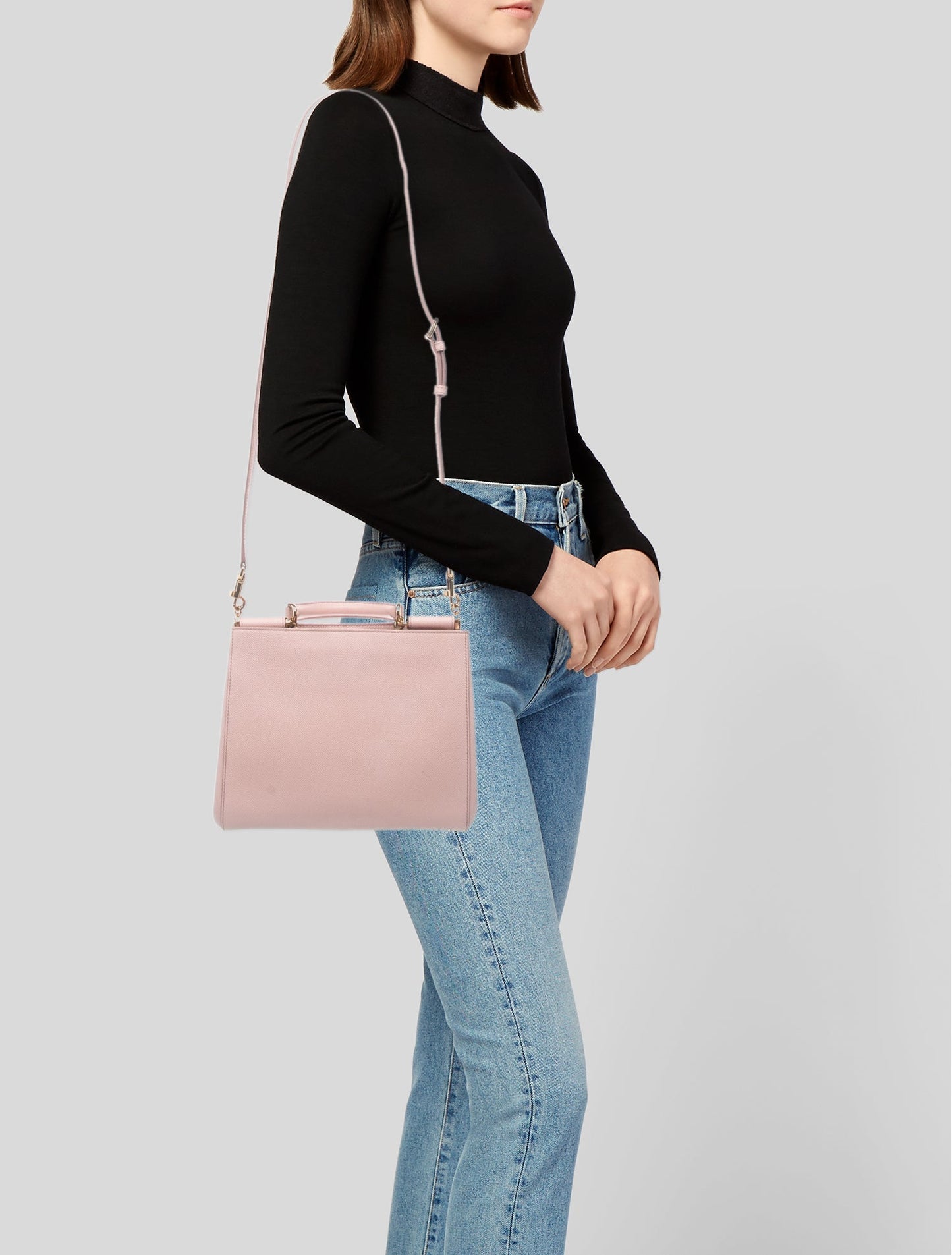 Dolce & Gabbana Leather Top Handle Bag