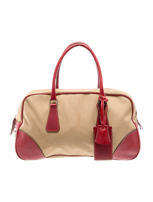 Prada Canvas Top Handle Bag Vintage