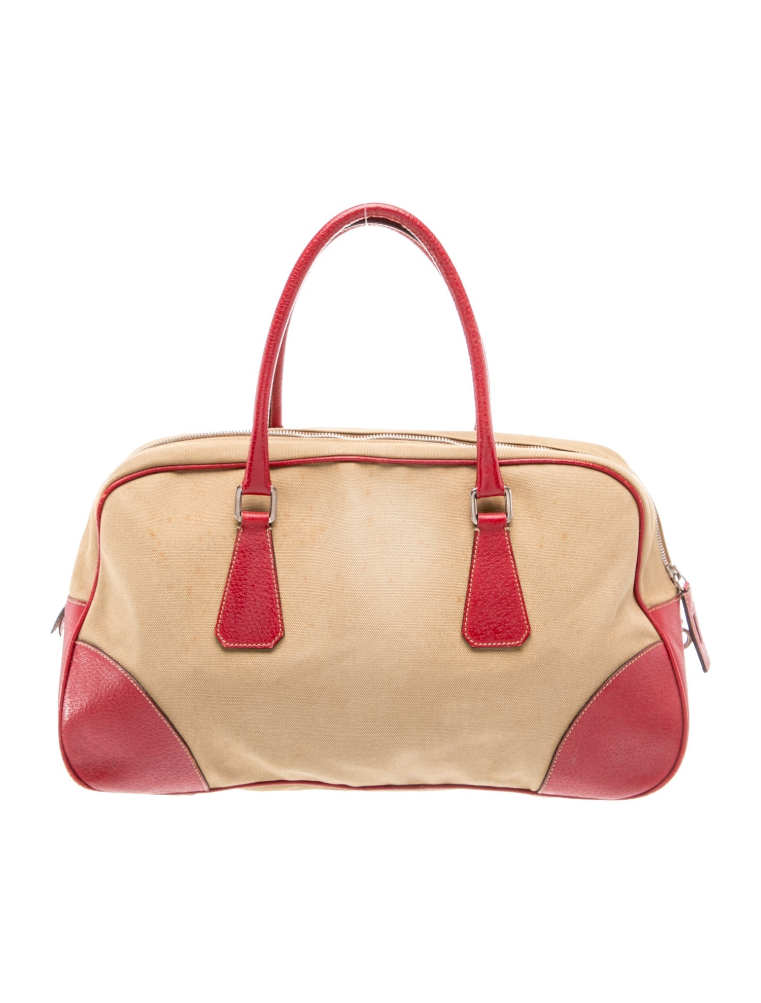Prada Canvas Top Handle Bag Vintage