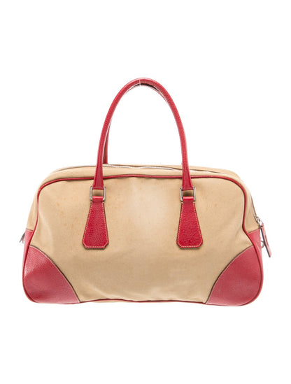 Prada Canvas Top Handle Bag Vintage
