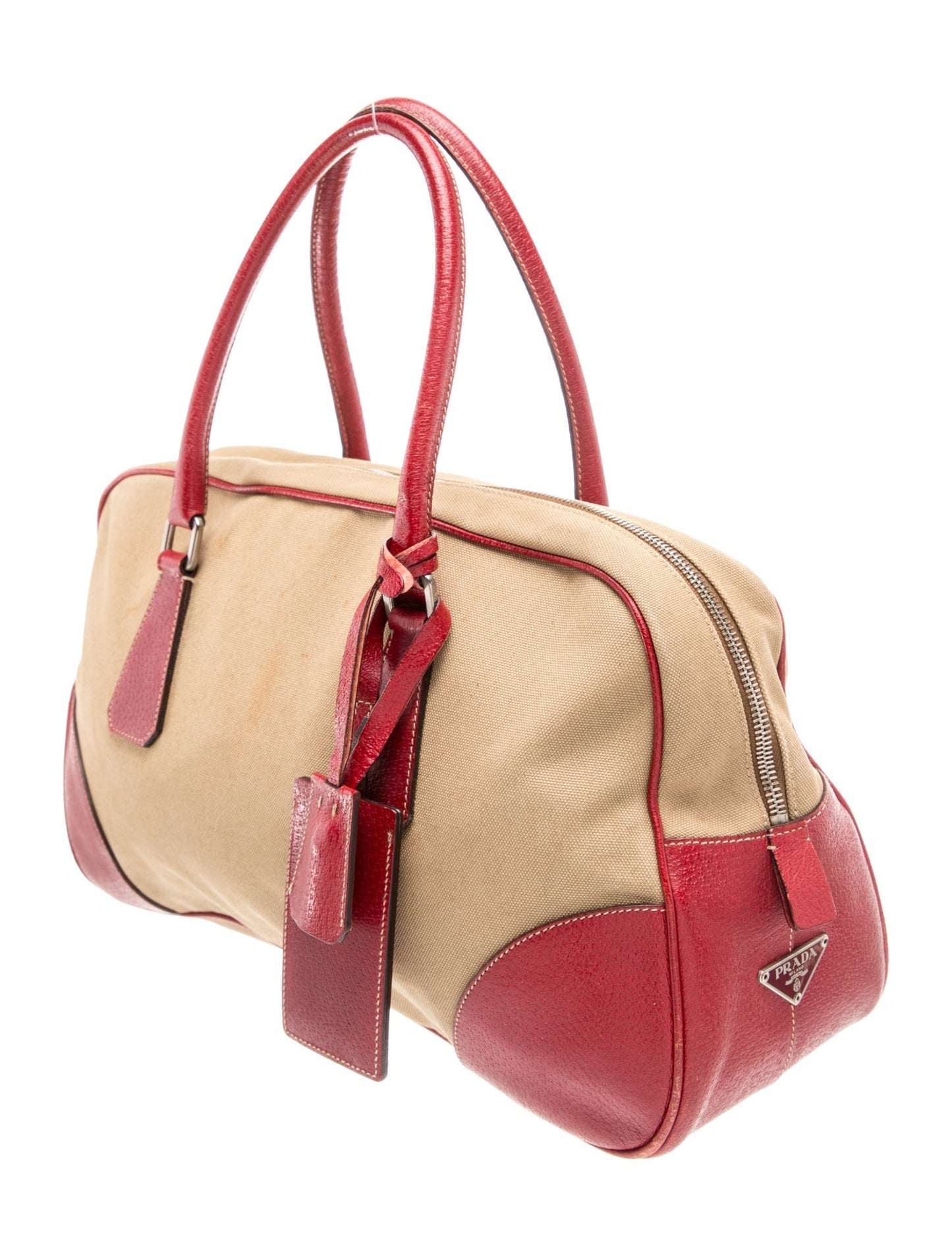Prada Canvas Top Handle Bag Vintage