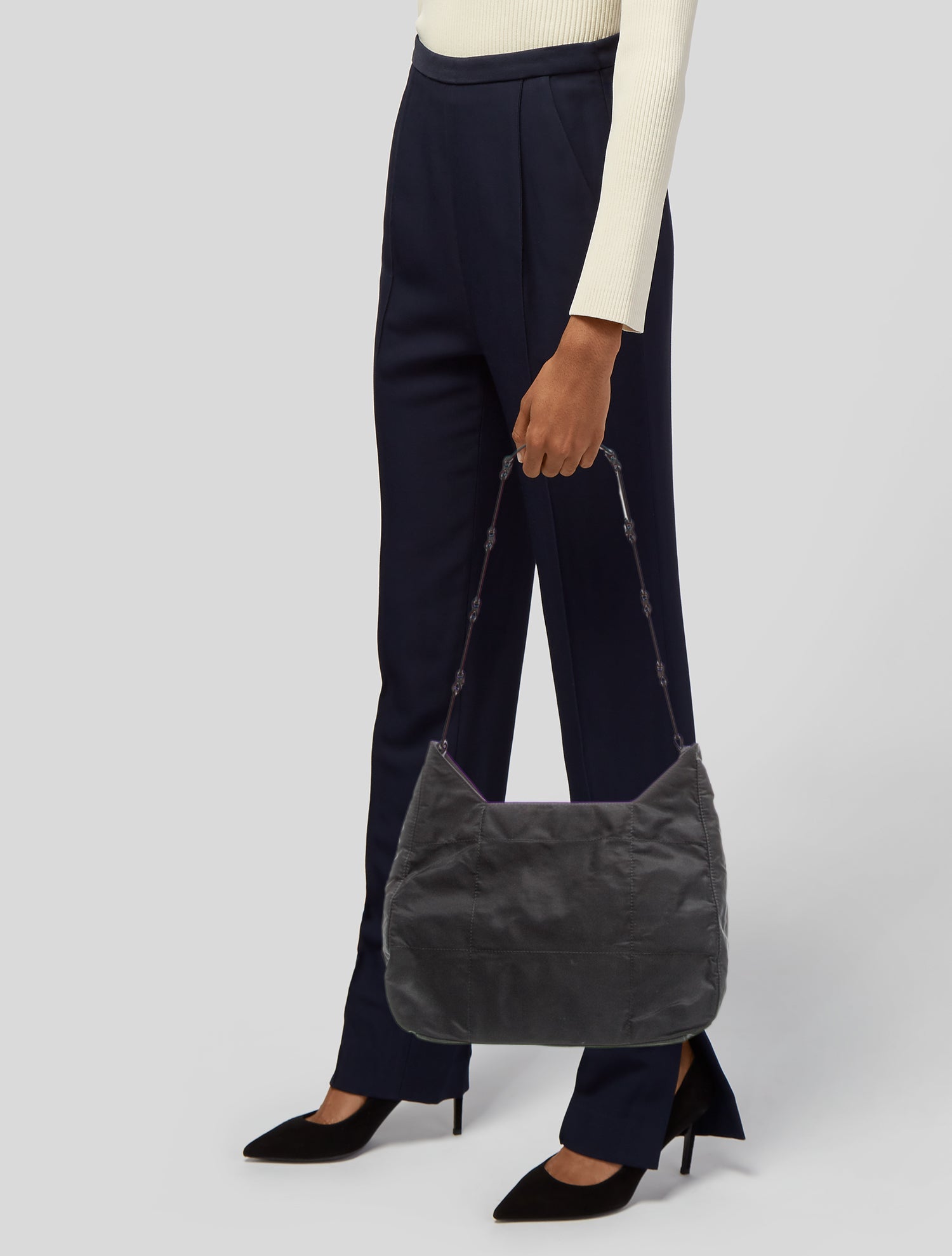 Prada Tessuto Nylon Shoulder Bag Vintage
