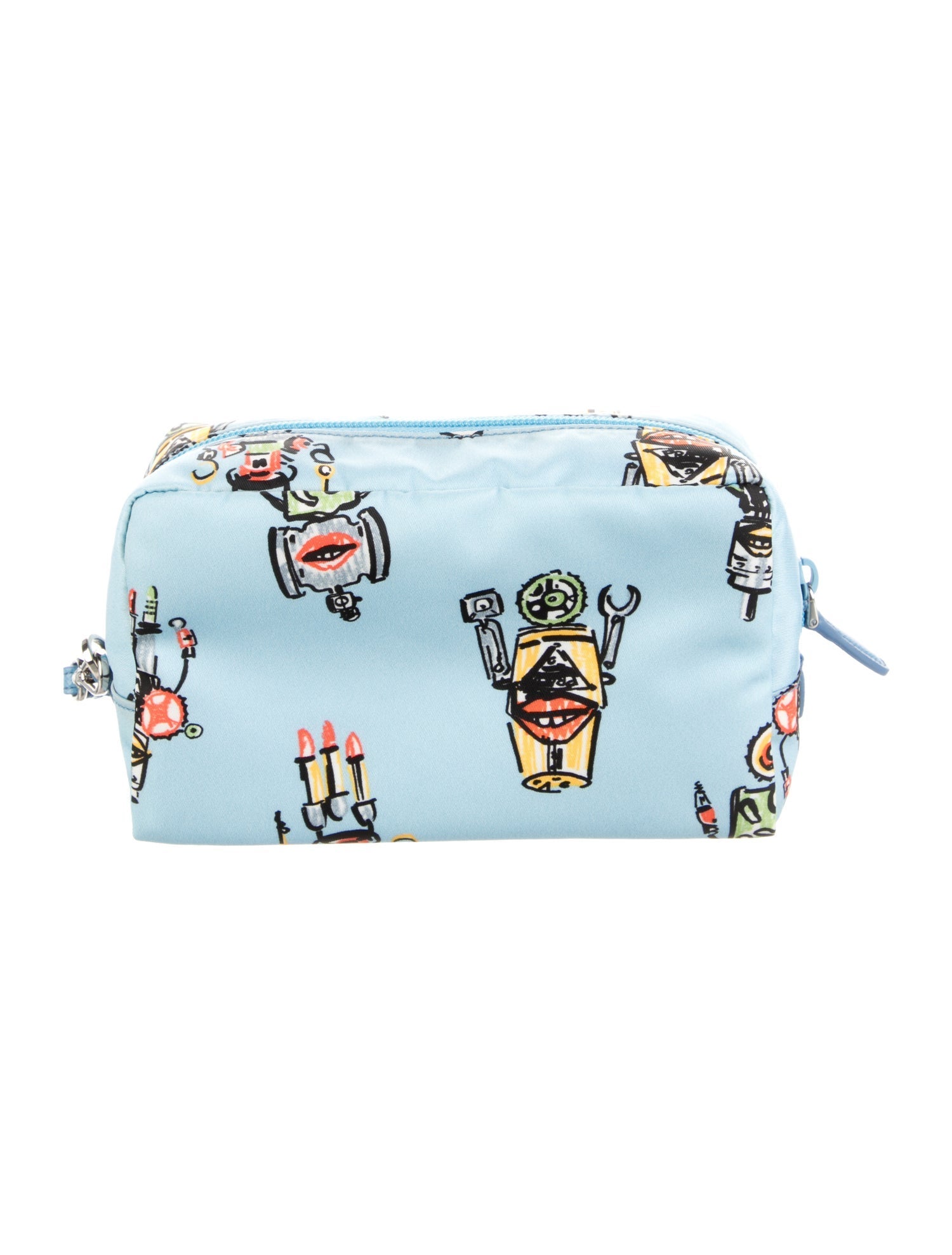 Prada Tessuto Stampata Robo Cosmetic Pouch