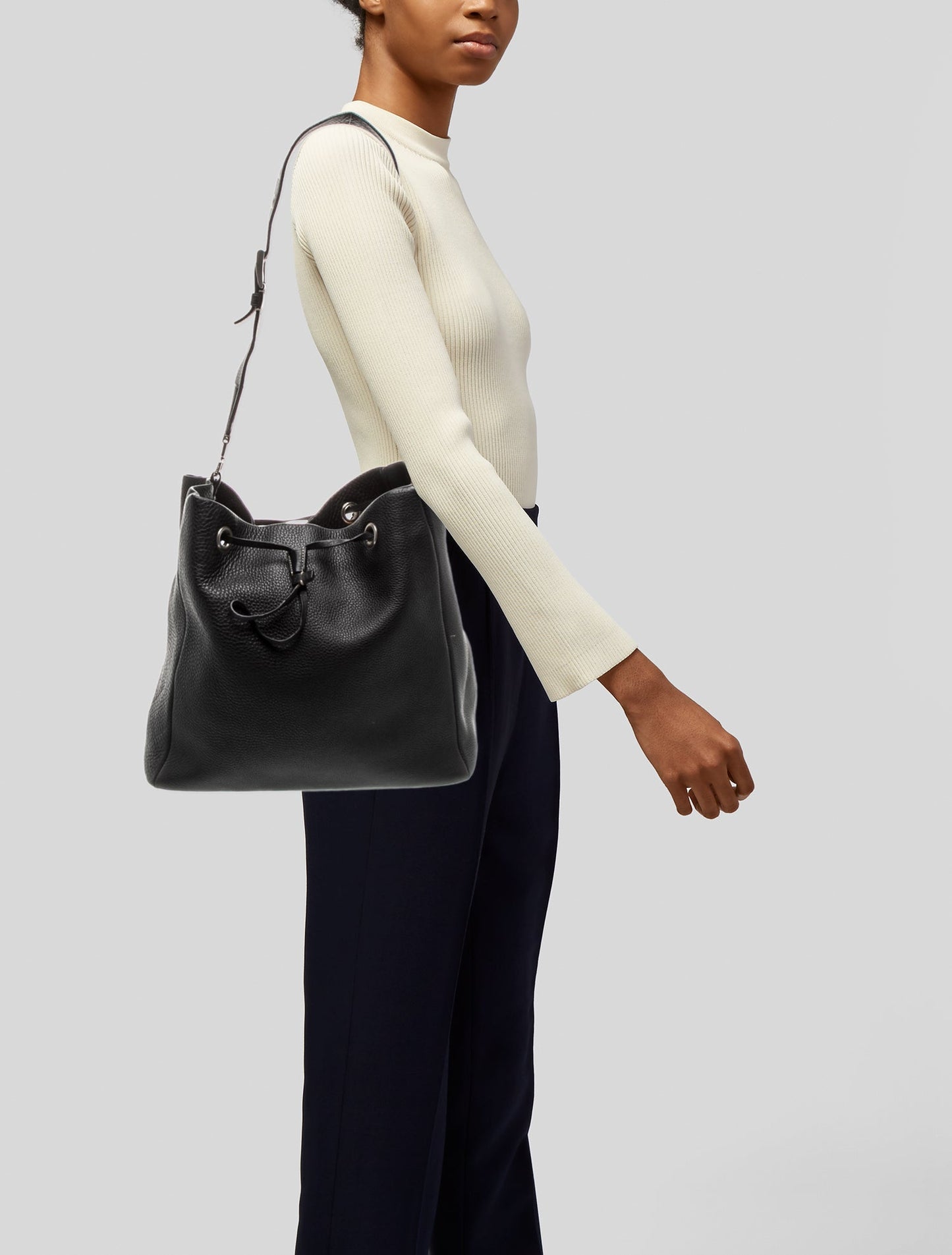 Prada Vitello Daino Leather Shoulder Bag