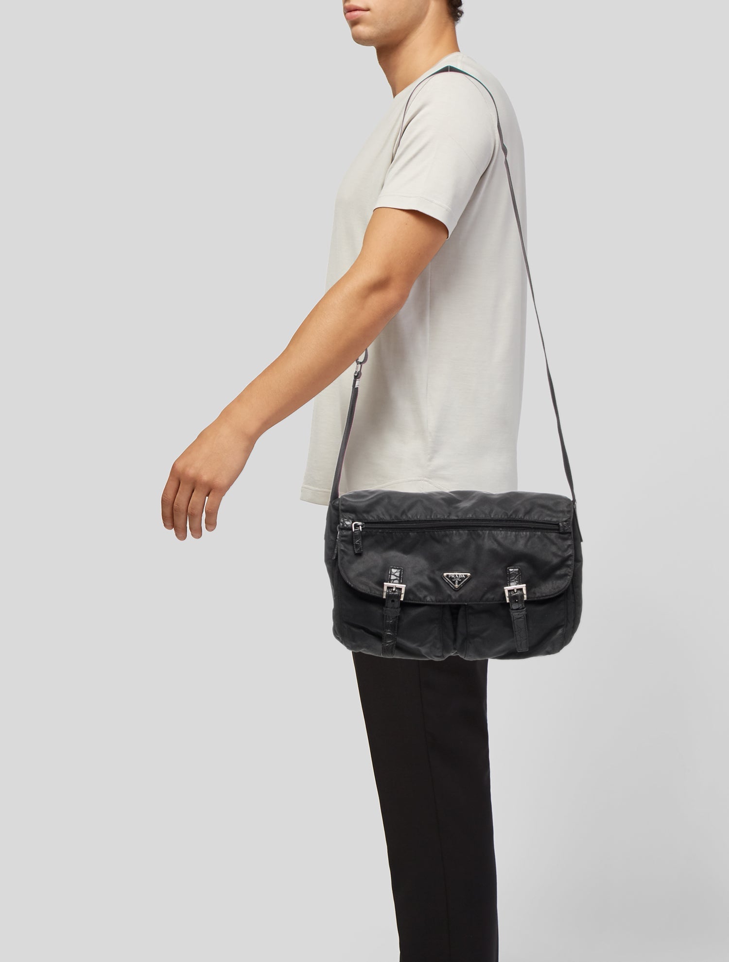 Prada Nylon Messenger Bag