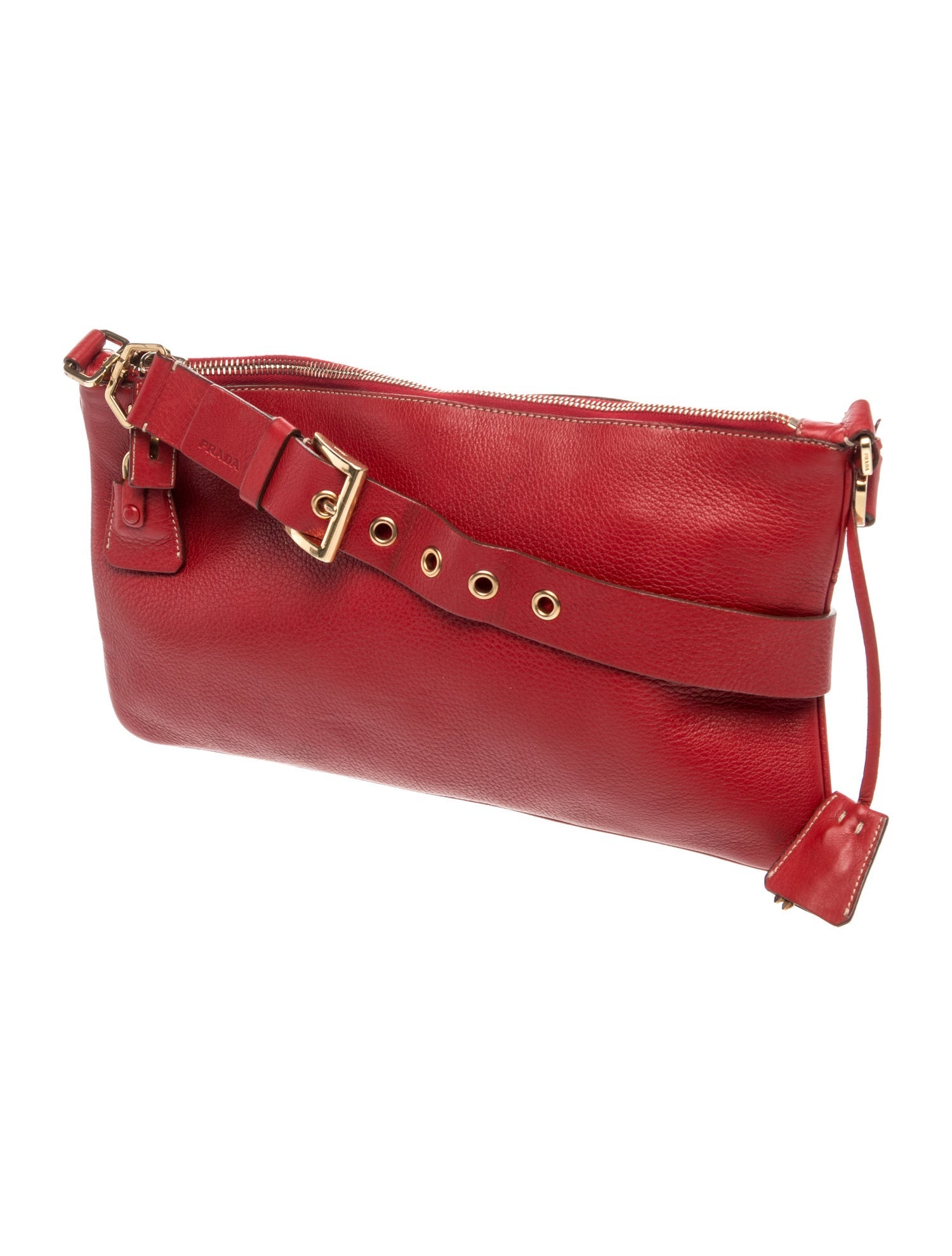 Prada Saffiano Leather Leather Shoulder Bag