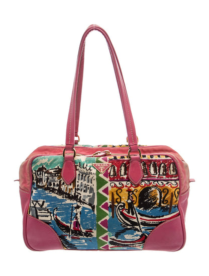 Prada City Calf Leather Bauletto