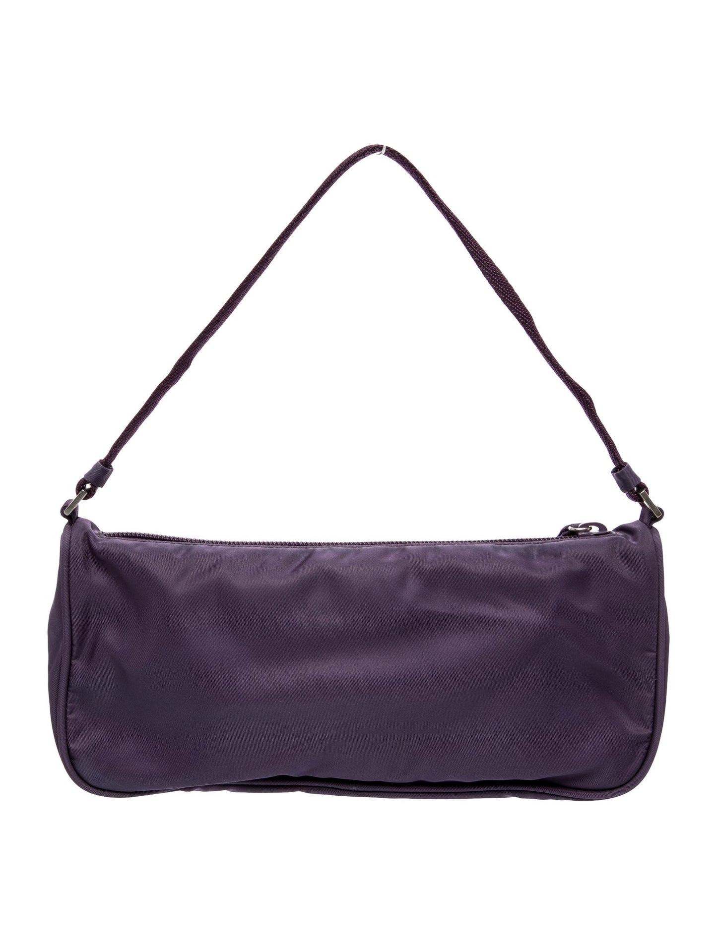 Prada Enameled Metal Triangle Top Handle Bag