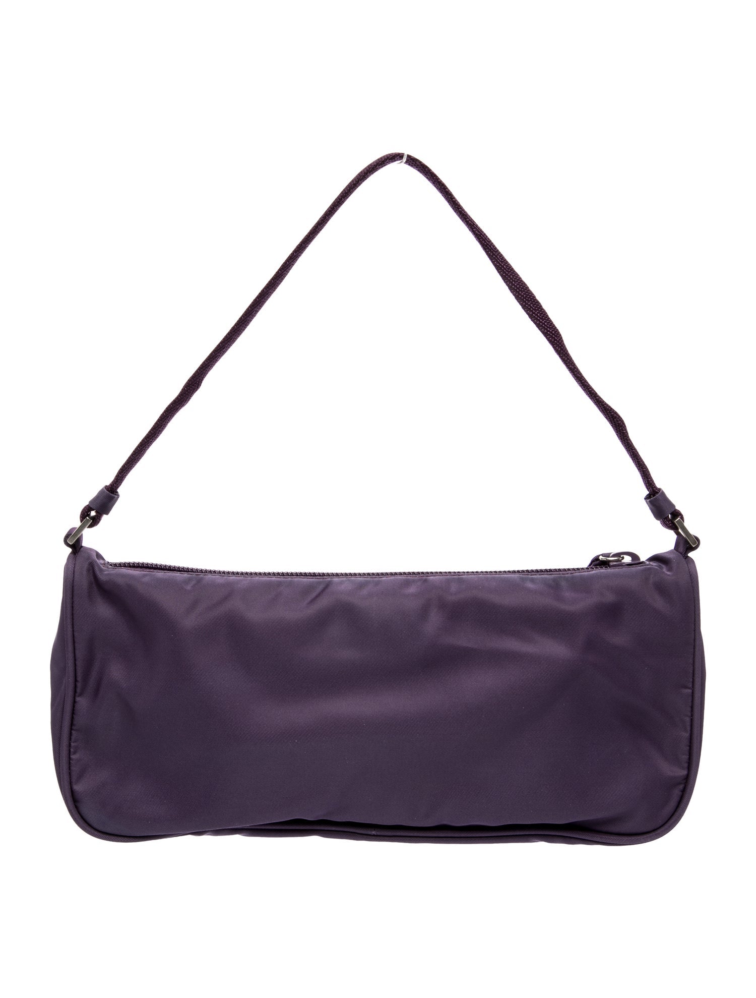 Prada Enameled Metal Triangle Top Handle Bag