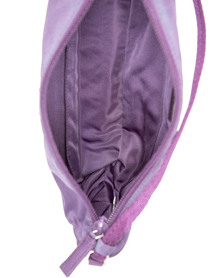 Prada Enameled Metal Triangle Top Handle Bag