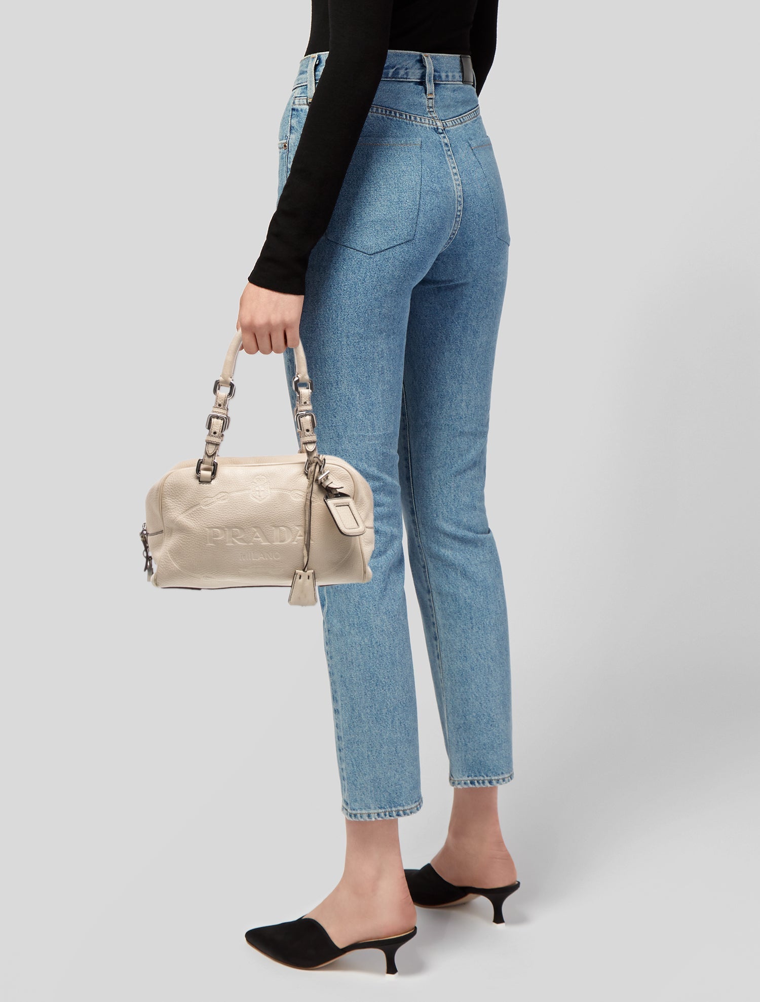Prada Vitello Daino Leather Bauletto