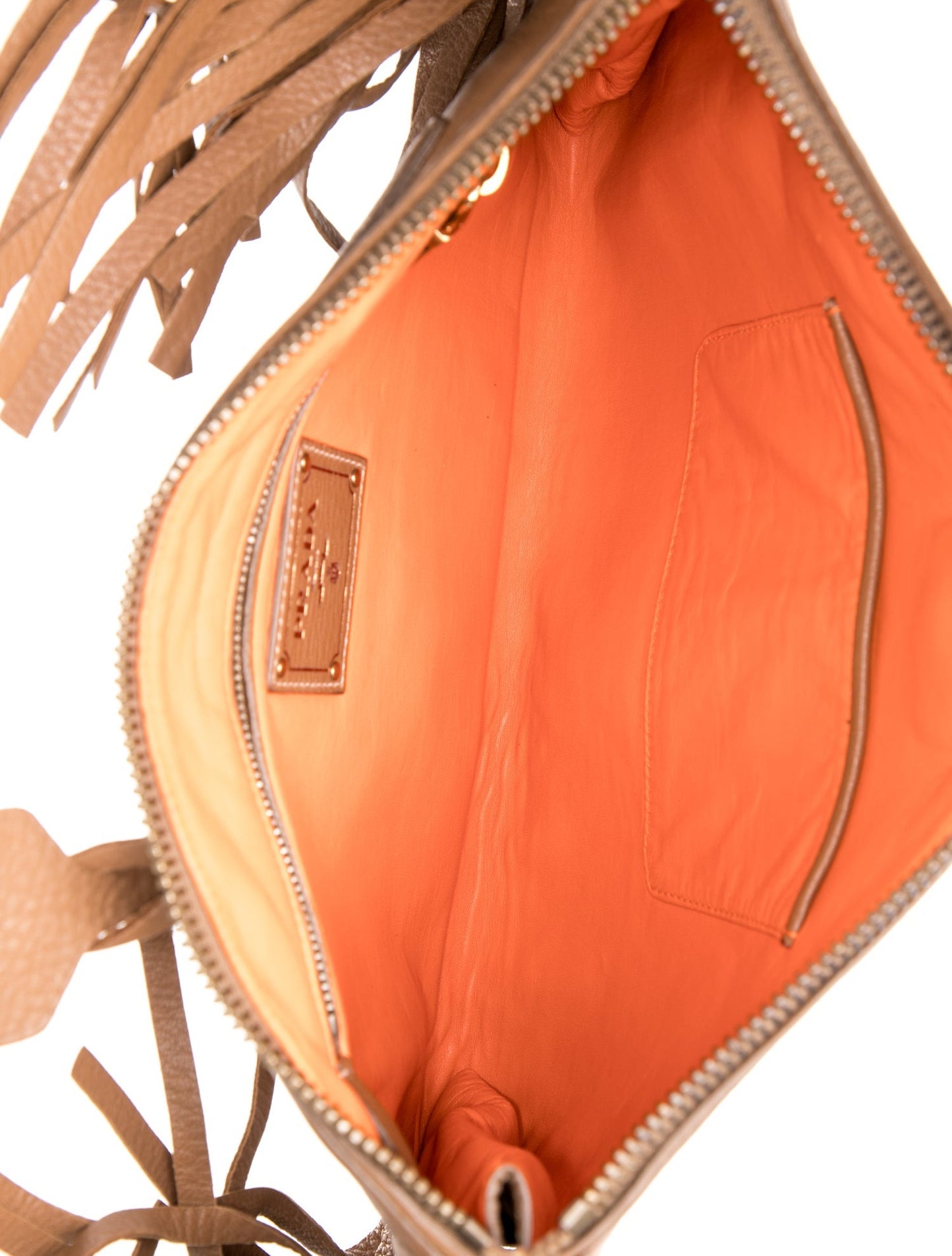 Prada Cervo Leather Clutch