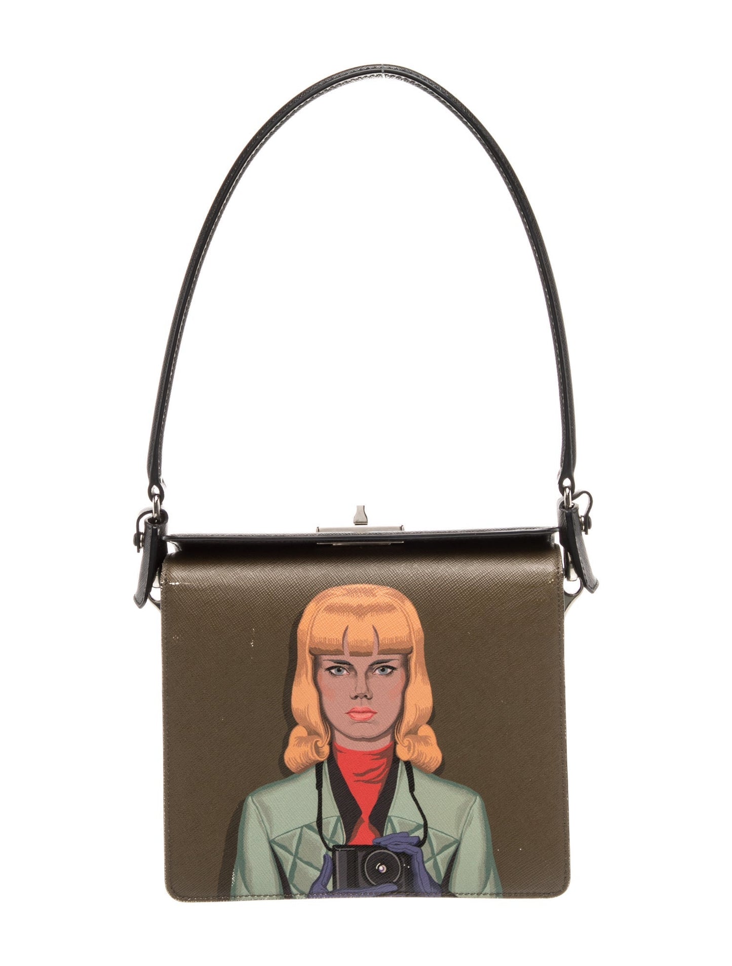 Prada Saffiano Lux Leather Girl Shoulder Bag